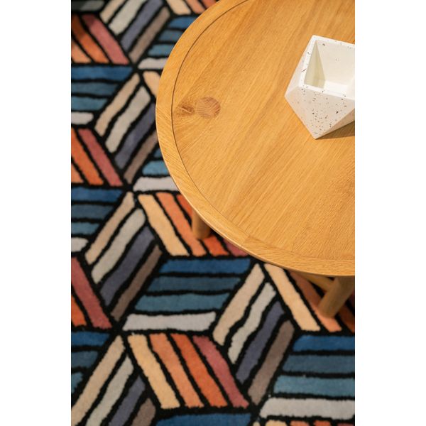 Tapis bleu 160 cm