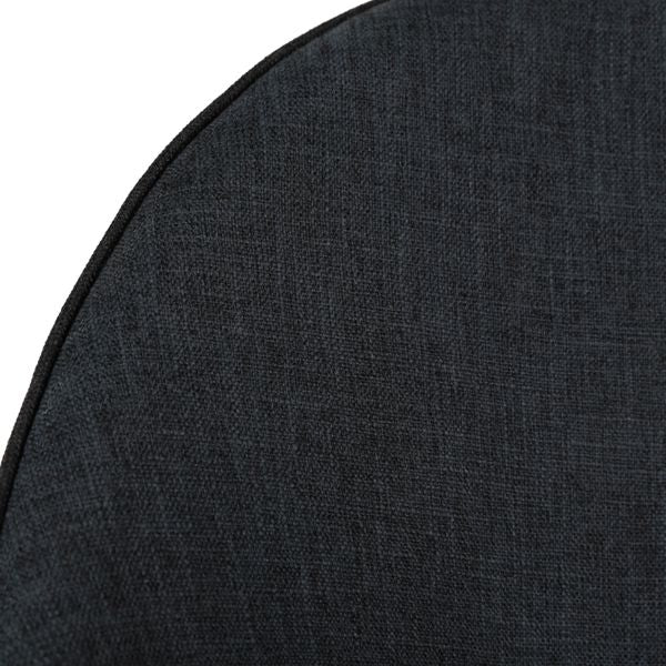 Chaise de bar tissu gris foncé