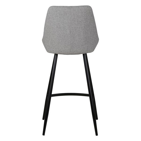 Chaise snack tissu gris clair