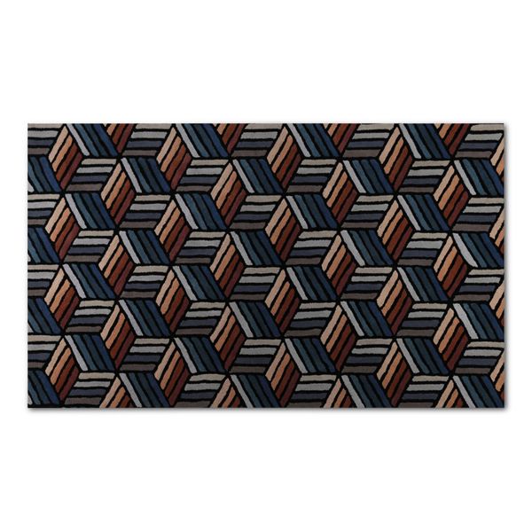 Tapis bleu 160 cm