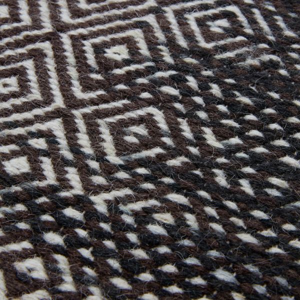Tapis 240cm beige et carbone