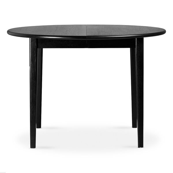 Table repas 110cm avec allonge chêne noir