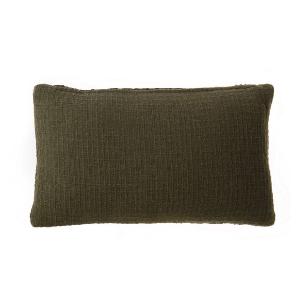 Coussin 30 x 50 cm kaki Eden