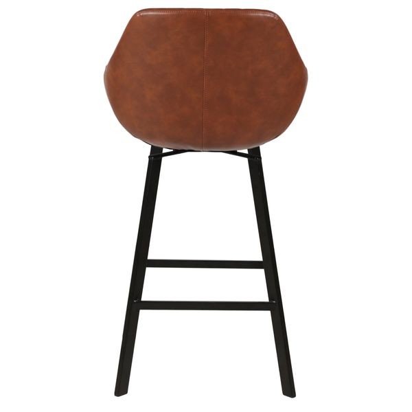 Chaise de bar pivotante marron