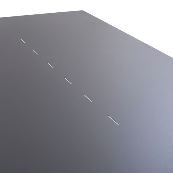 Table repas outdoor métal anthracite