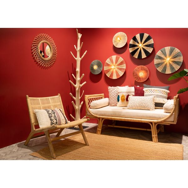 Coussin multicolore