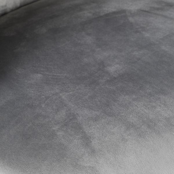Chaise snack velours gris clair