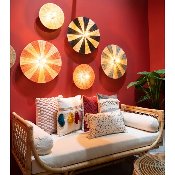 Coussin multicolore