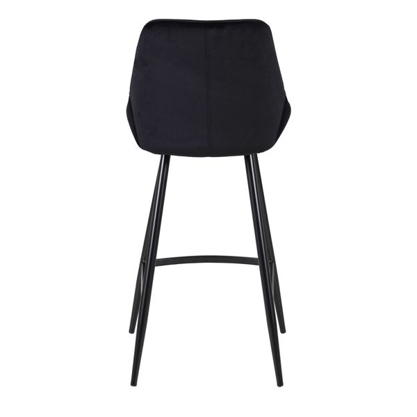 Chaise de bar velours noir