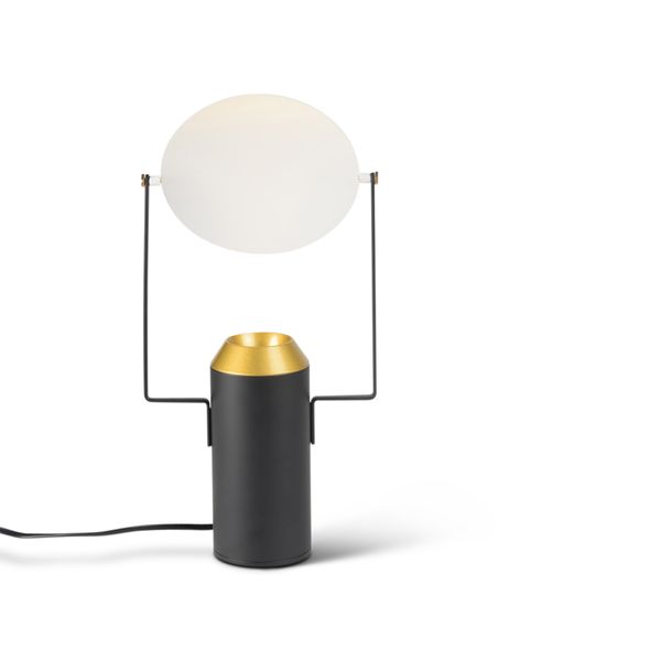 Lampe à poser noire