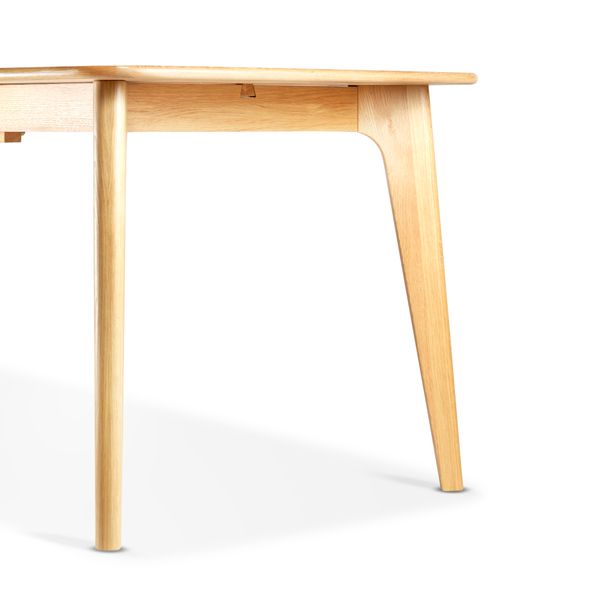 Table repas 180cm allonge intégrée chêne naturel
