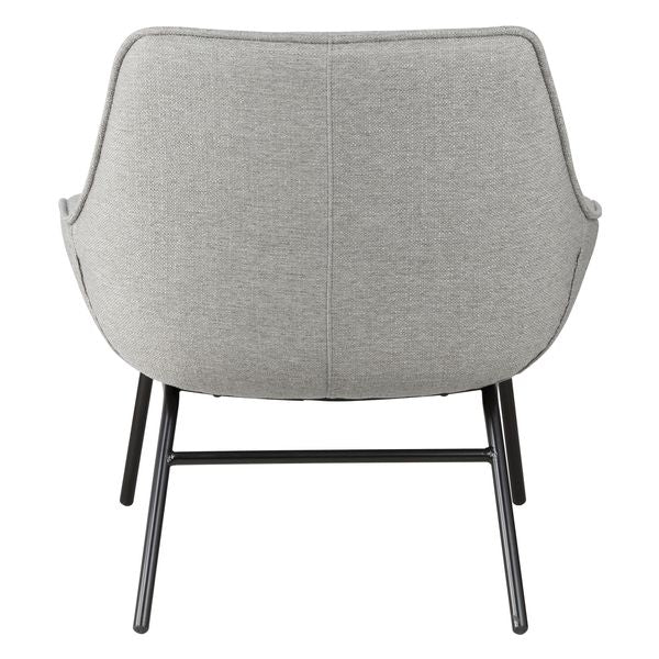Fauteuil tissu gris clair