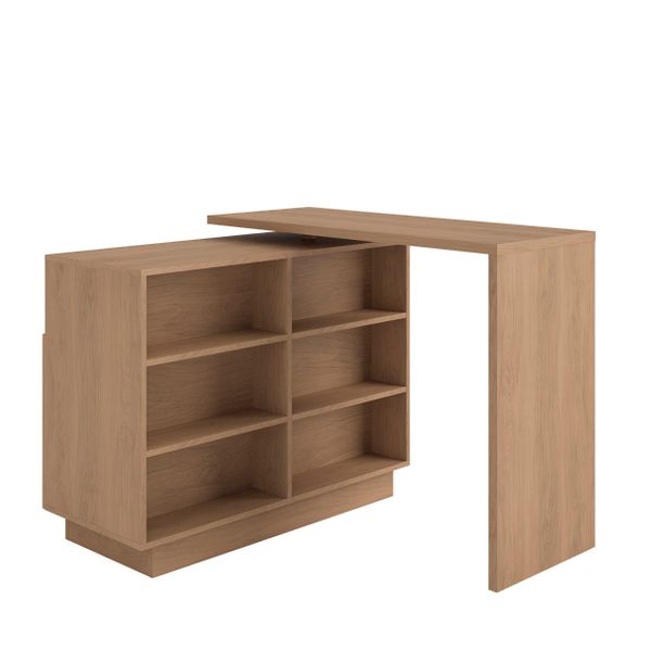 Îlot central cuisine 125cm plateau pivotant