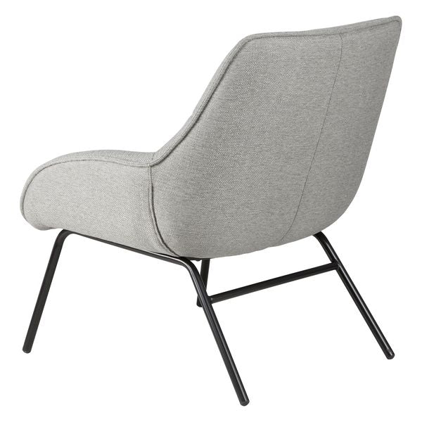 Fauteuil tissu gris clair