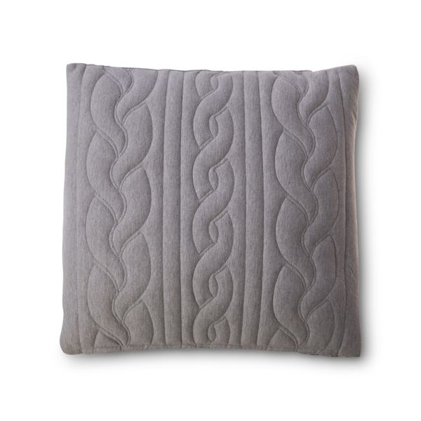 Coussin gris clair 45 x 45 cm Cleo