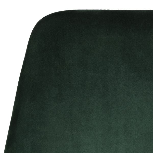 Chaise snack velours verte foncée