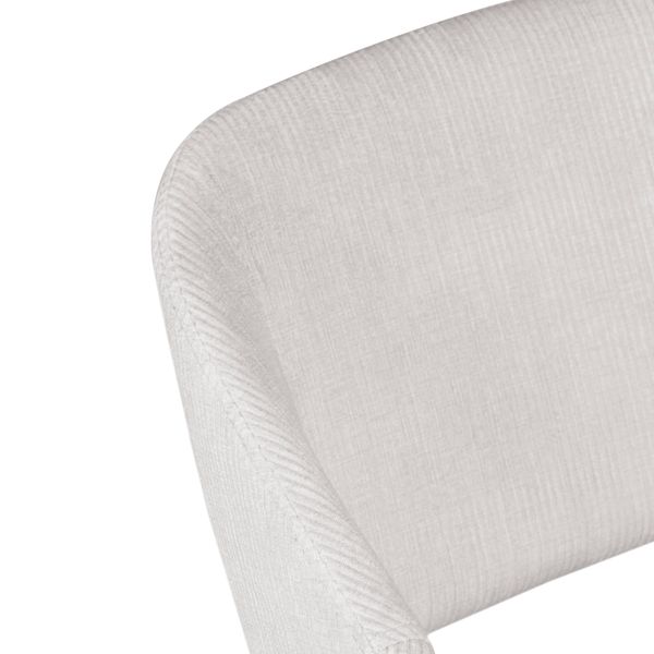 Chaise snack velours côtelé écru