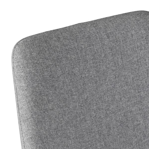 Chaise snack tissu gris clair