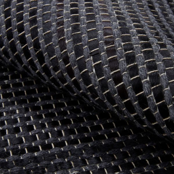 Tapis 240cm noir et carbone
