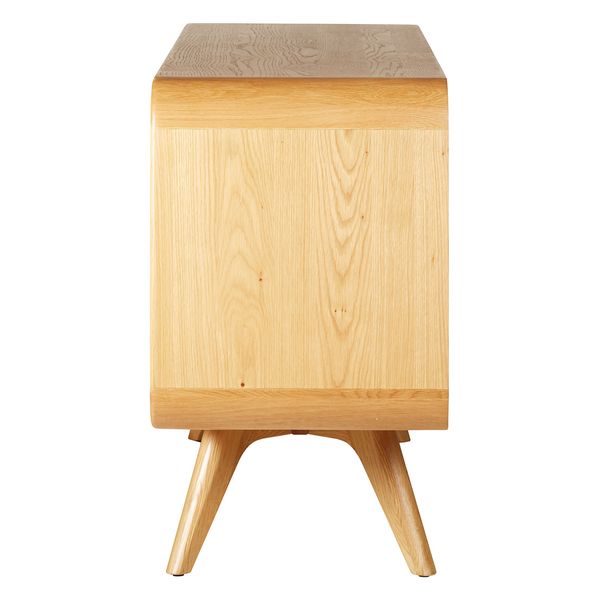 Meuble bas 4 portes chêne naturel