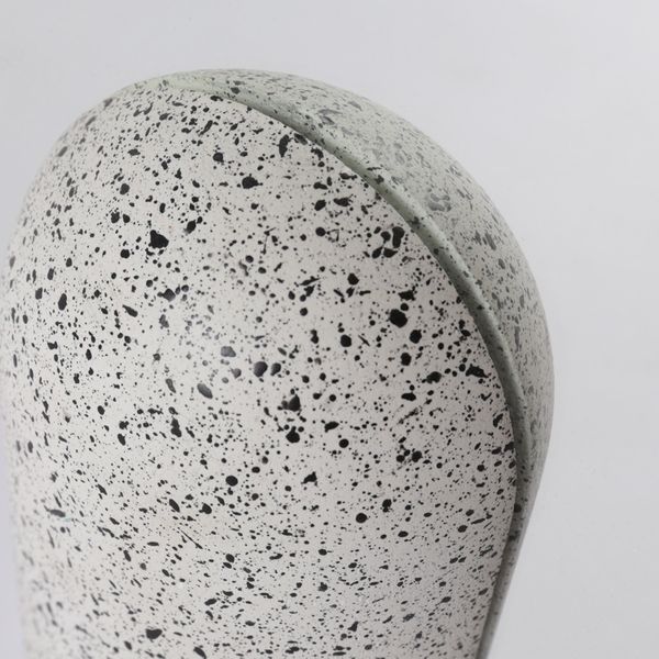 Miroir rond en terrazzo blanc Muzz