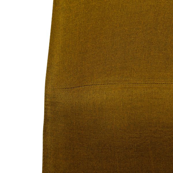 Chaise en tissu jaune