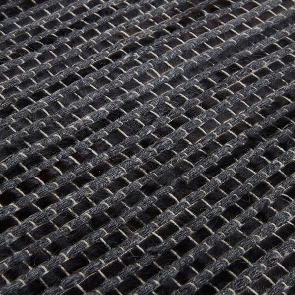 Tapis 240cm noir et carbone