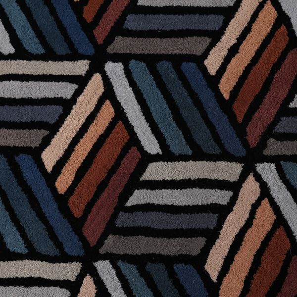 Tapis bleu 160 cm