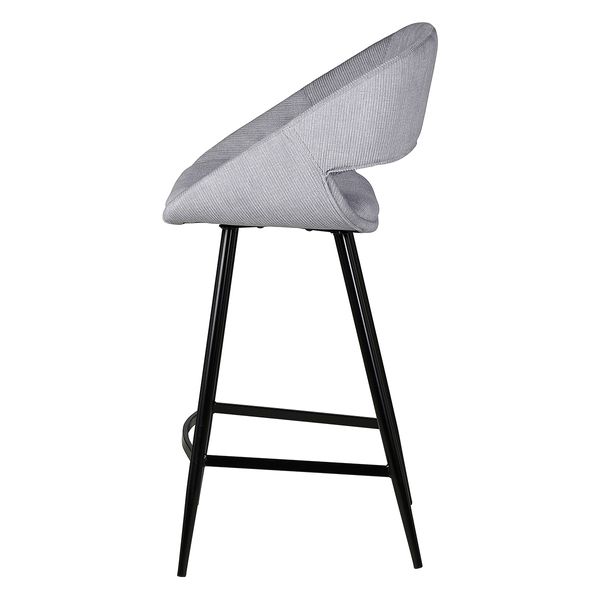 Chaise snack velours côtelé gris clair