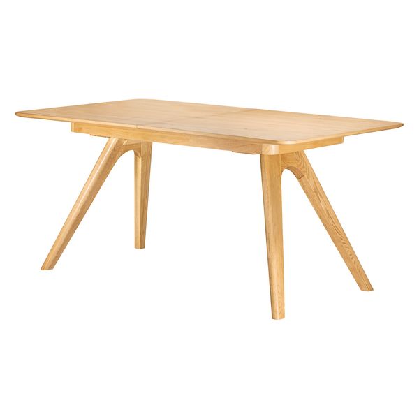 Table repas 200cm allonge intégrée chêne naturel