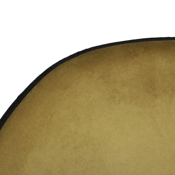Chaise de repas velours ocre