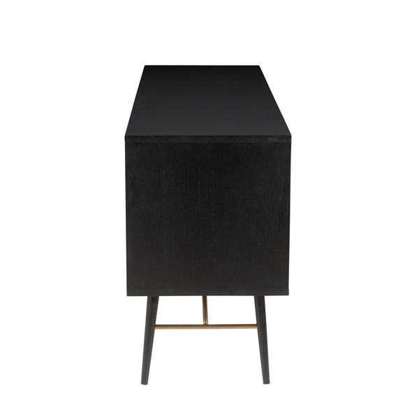 Meuble bas 2 portes, 2 tiroirs, 1 niche