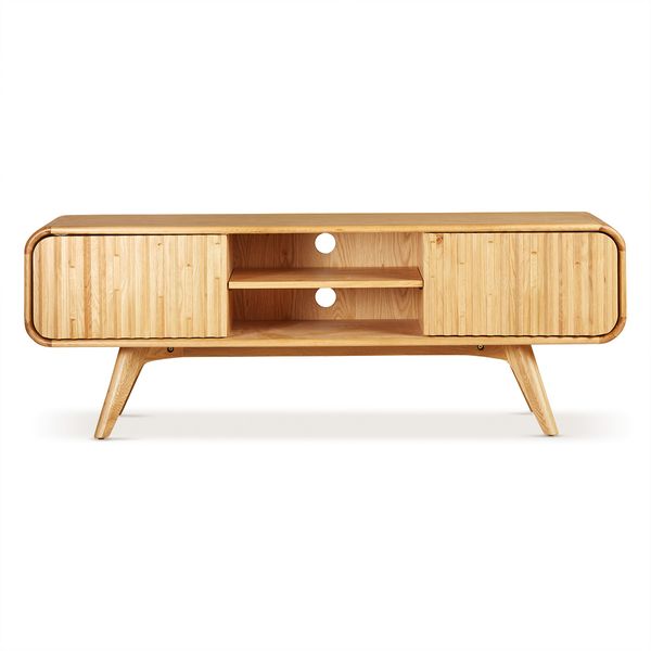 Meuble télé 165cm chêne naturel