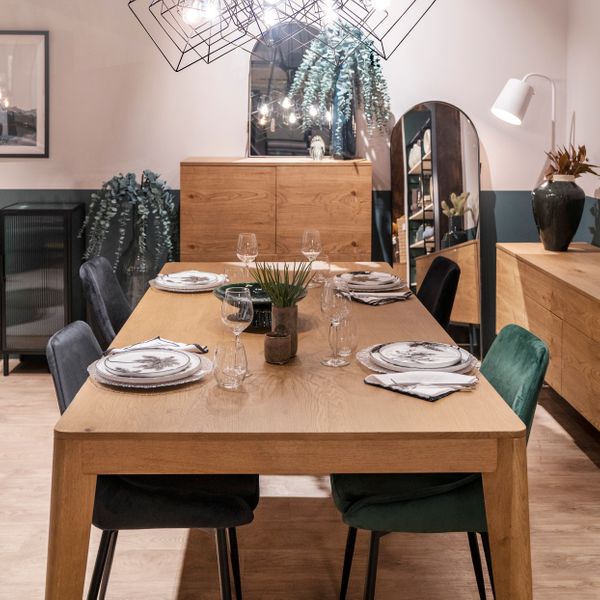 Table repas 200cm allonge intégrée