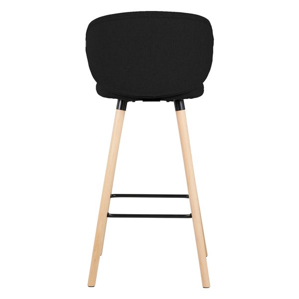 Chaise de bar tissu noir