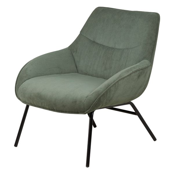 Fauteuil velours côtelé vert sapin
