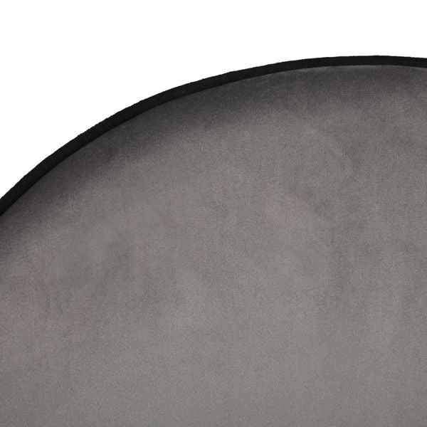 Chaise de bar velours anthracite