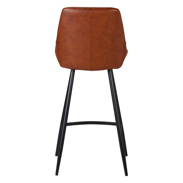 Chaise snack en PU marron