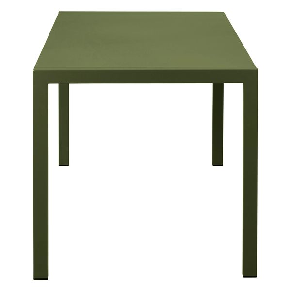 Table repas outdoor 160cm métal vert foncé