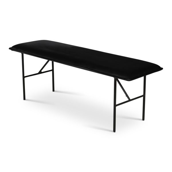 Banc velours noir