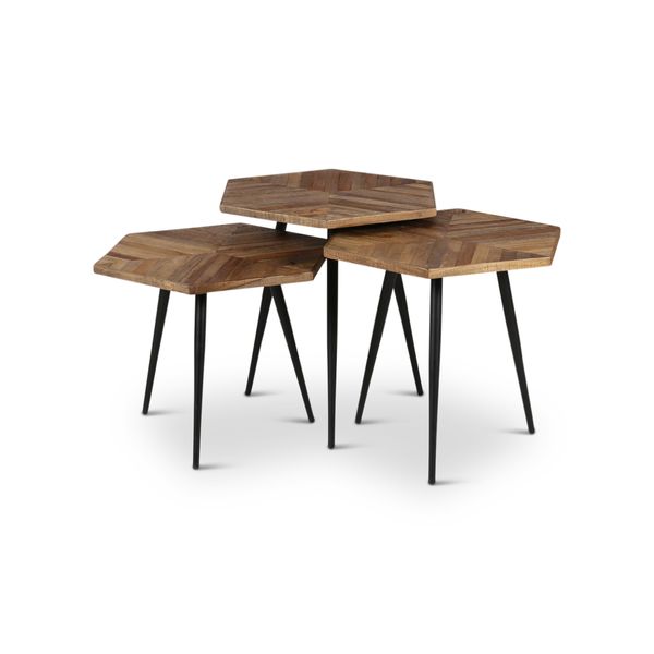 Tables basses hexagonales