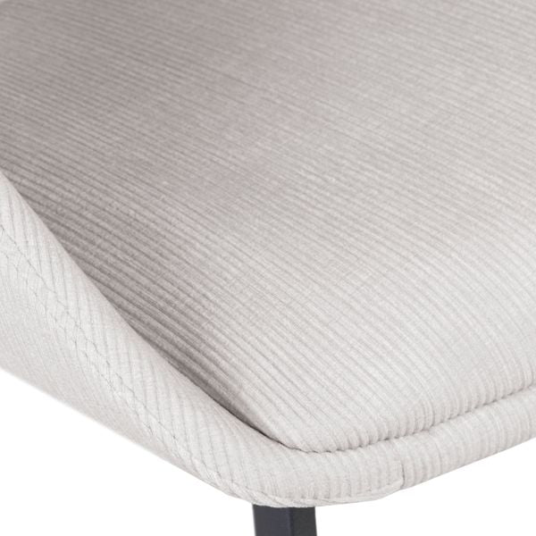 Chaise snack velours côtelé écru