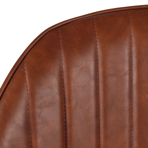 Fauteuil PU marron