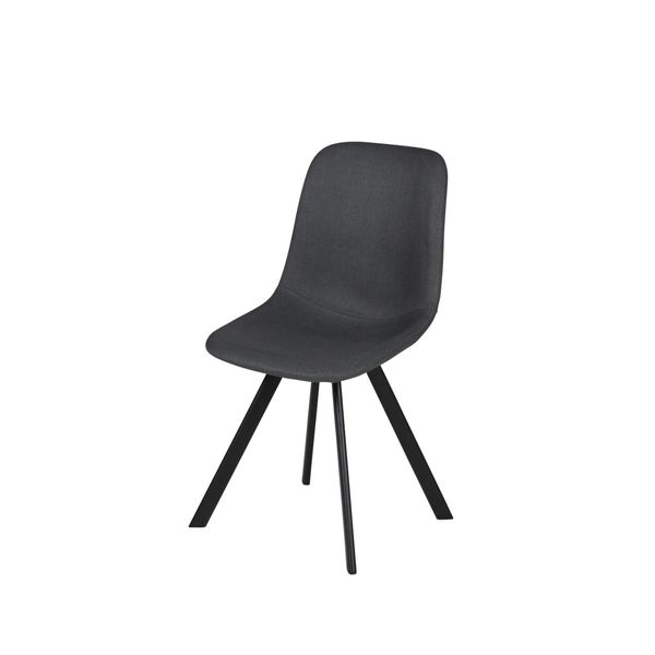 Chaise en tissu gris