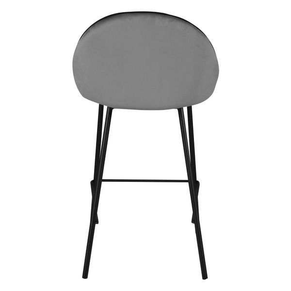 Chaise snack velours anthracite