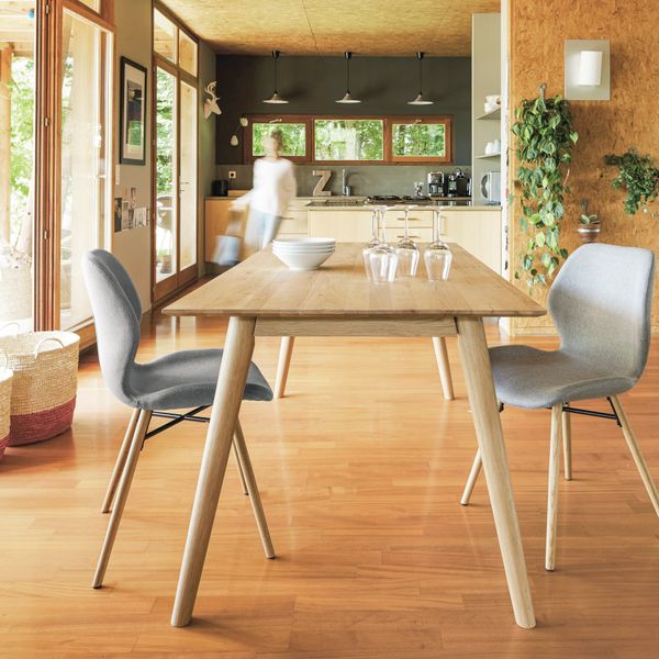 Table repas, allonge optionnelle