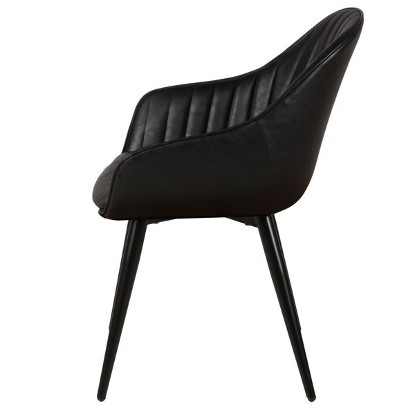Fauteuil PU noir