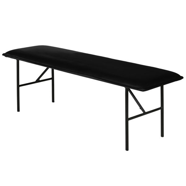 Banc velours noir
