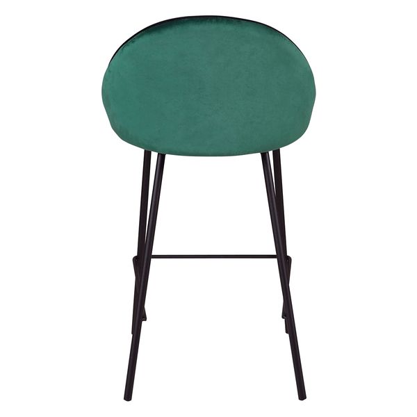 Chaise de bar velours vert canard