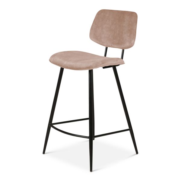 Chaise plan de travail velours beige